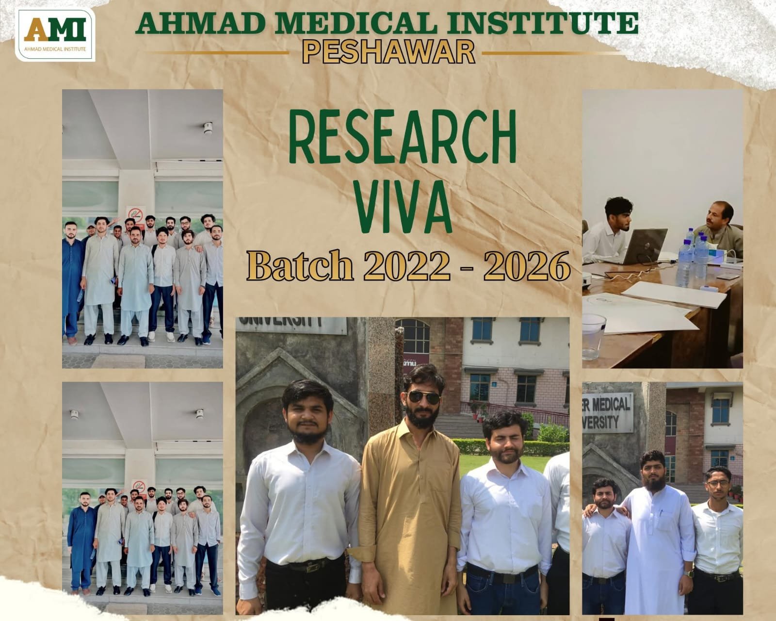 Research Viva Batch 2022–2026 - Ahmad Medical Institute Peshawar