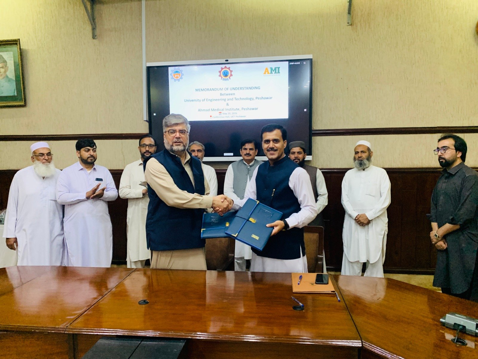 UET MoU document and signing